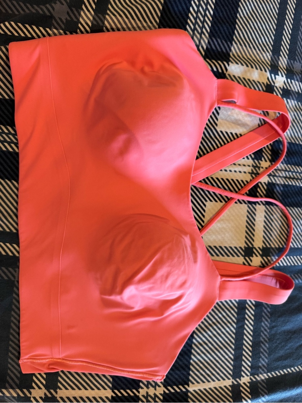 lululemon athletica Coral Pink Athletic Bra Top